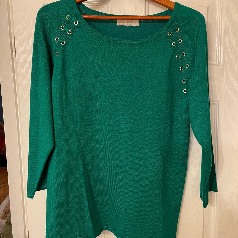 Carolyn Taylor Green Top